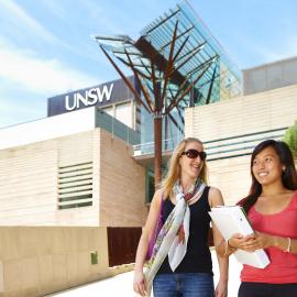 Students near John Niland Scientia Building
