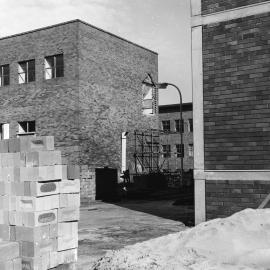 The wall of the former Administration (Main) Building 