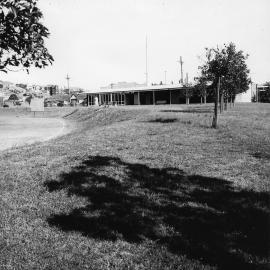 The Sports Pavilion in the south western corner