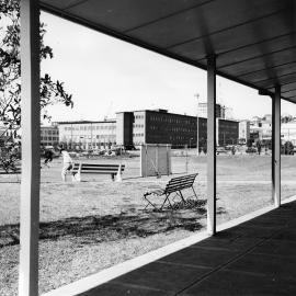 View from the Sports Pavilion of the lower campus.