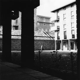 One of the inner courts of Goldstein Hall. 