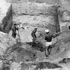 Rock excavation for Civil Engineering Building on upper campus.