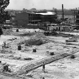 Looking north from Oval Lane. 