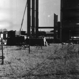 Framework for the construction of the Metallurgy Building.