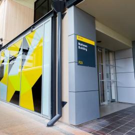 'Thirty Six' Art by Judith Duquemin on Mathews Building