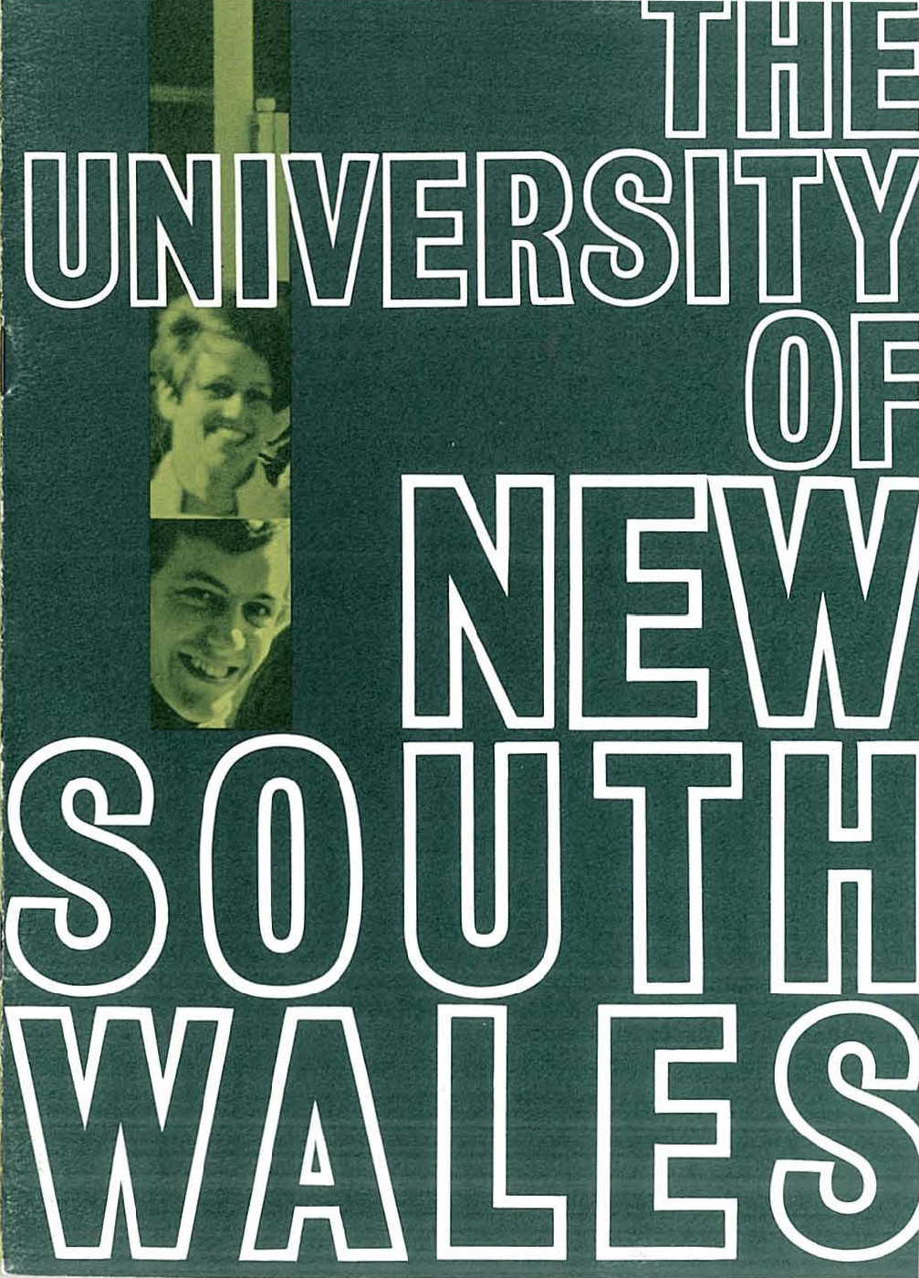 From the front cover of the UNSW Information Booklet, c. 1970